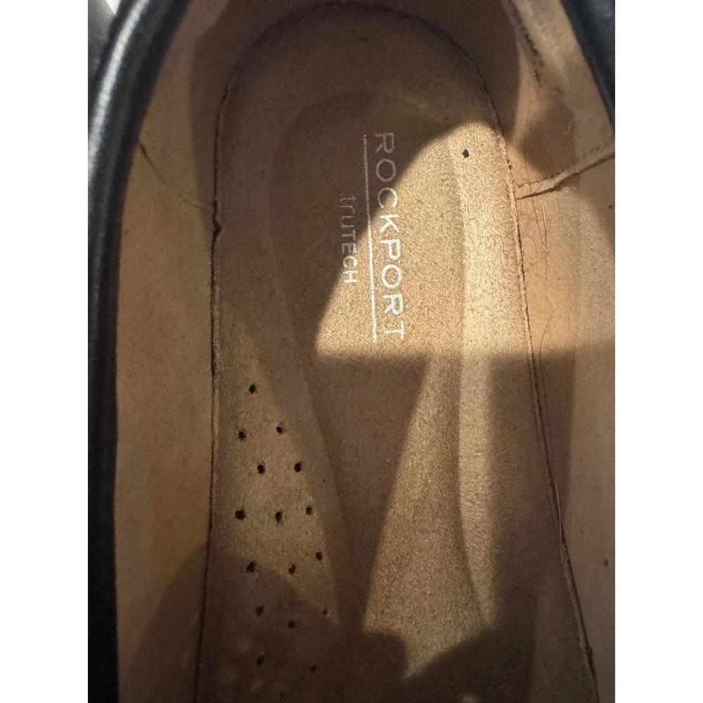 Rockport Total Motion TruTech Black Perforated Leather Loafers CI7093 Womens‎ 7